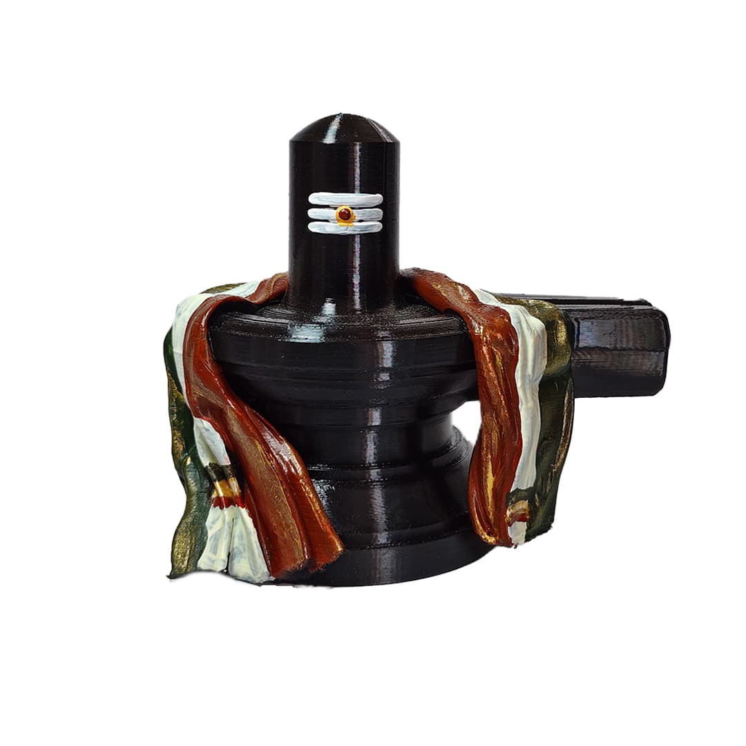 Shiva Lingam idol 4 inches - front view