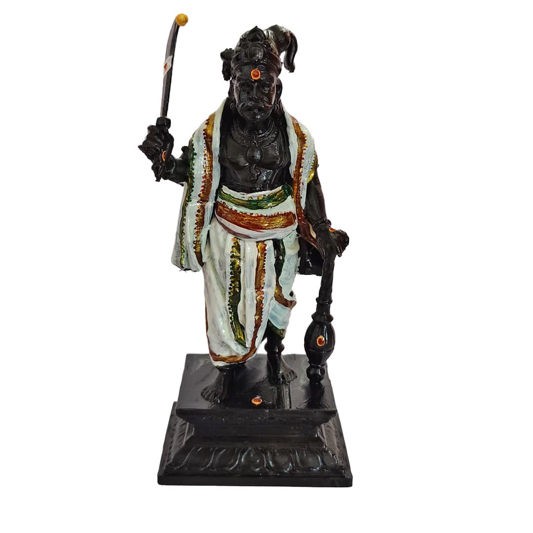 Karuppasamy Swamy Idol – Traditional Karuppar Statue ( 8 INCHES )