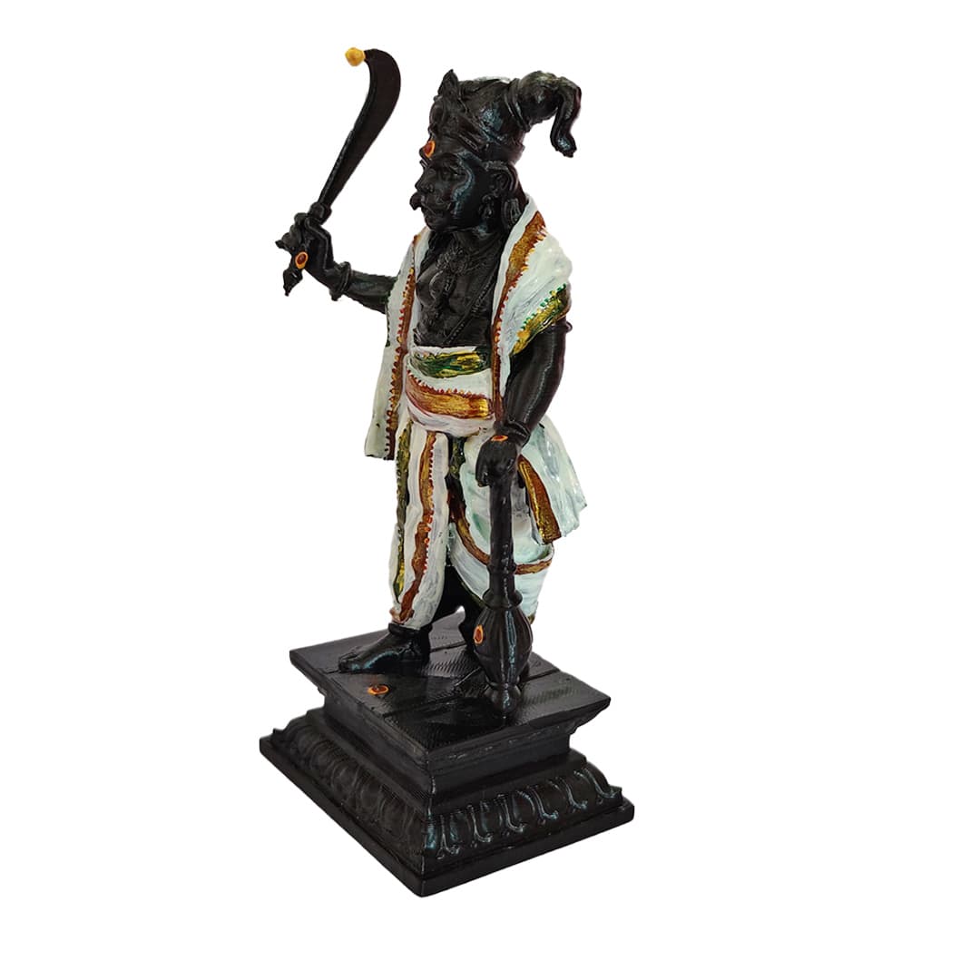 Karuppasamy Swamy Idol – Traditional Karuppar Statue ( 8 INCHES ) view 4