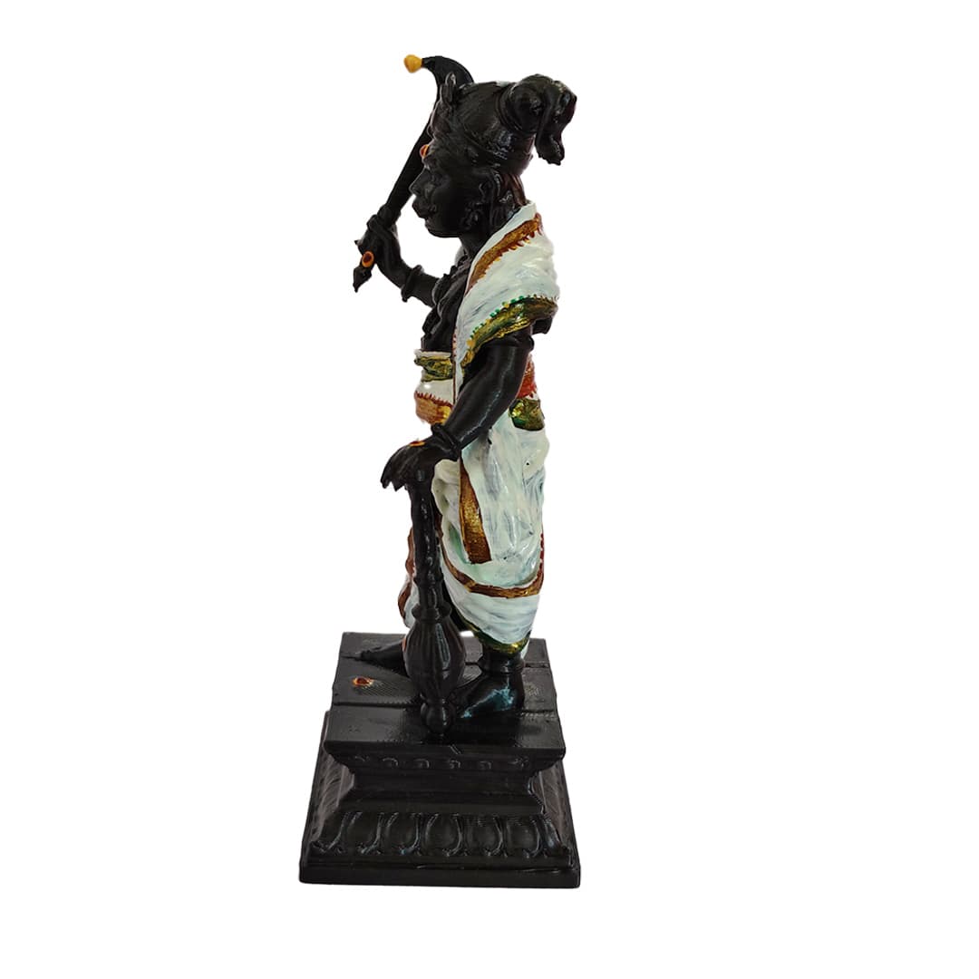 Karuppasamy Swamy Idol – Traditional Karuppar Statue ( 8 INCHES ) view 6